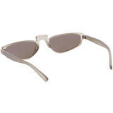 Women's Retro Modern Low Bridge Mirrored Lens Cat Eye Sunglasses C670 from zeroUV