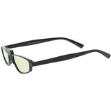 Women's Retro Modern Low Bridge Mirrored Lens Cat Eye Sunglasses C670 from zeroUV
