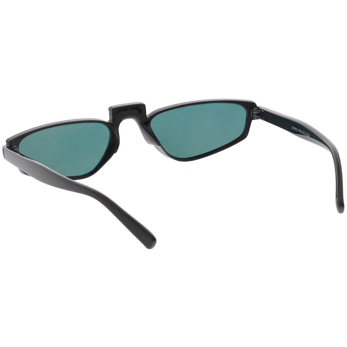 Women's Retro Modern Low Bridge Mirrored Lens Cat Eye Sunglasses C670 from zeroUV