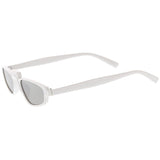 Women's Retro Modern Low Bridge Mirrored Lens Cat Eye Sunglasses C670 from zeroUV
