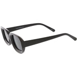 Artistic Retro Modern Deep Rectangle Block Flat Lens Sunglasses C673 from zeroUV