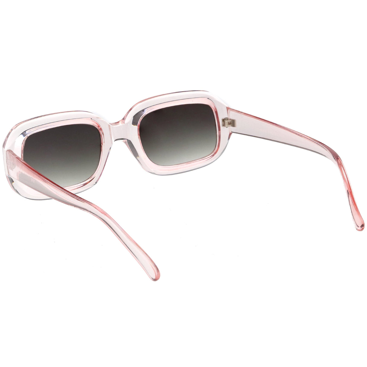 Artistic Retro Modern Deep Rectangle Block Flat Lens Sunglasses C673 from zeroUV