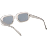 Artistic Retro Modern Deep Rectangle Block Flat Lens Sunglasses C673 from zeroUV