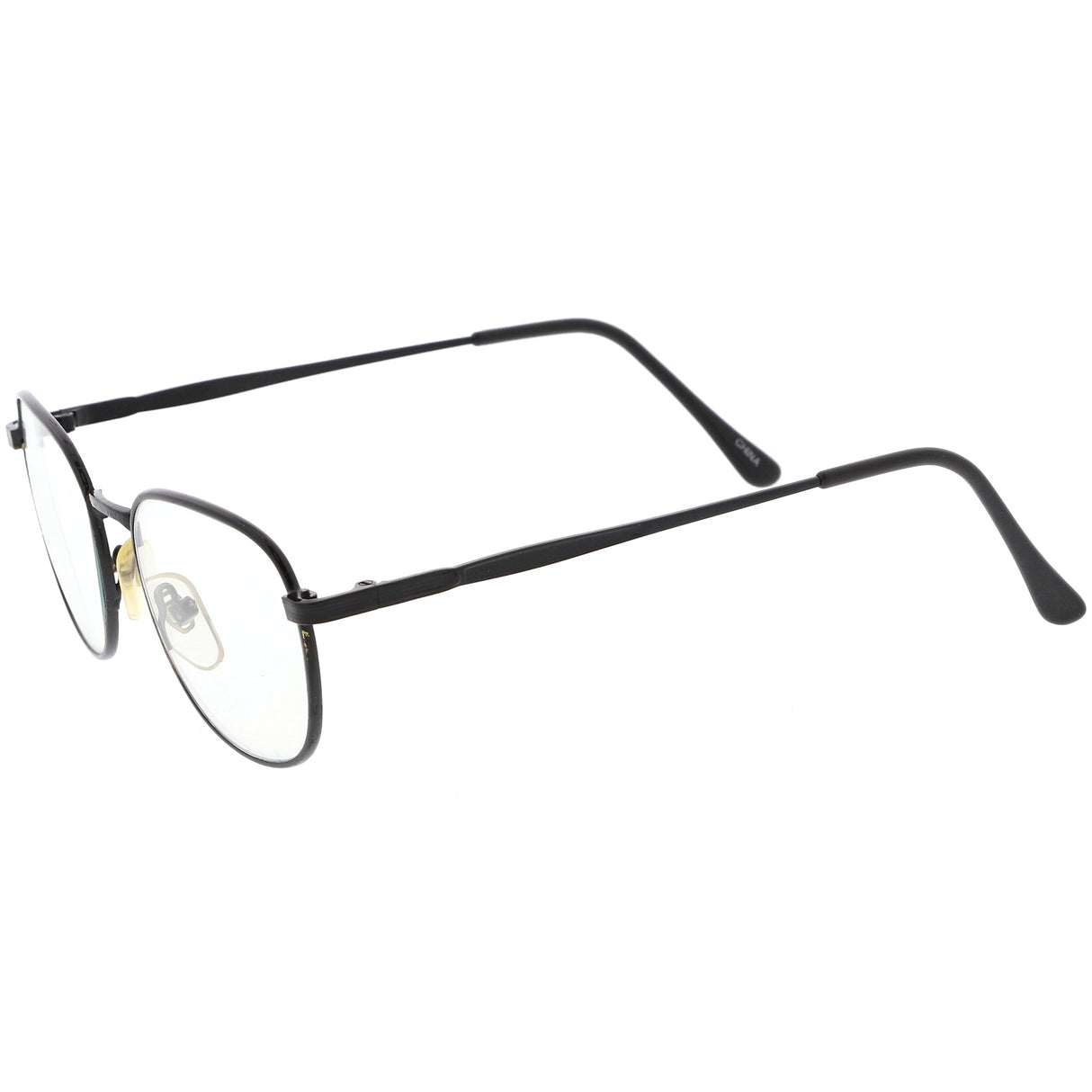 True Vintage Dapper Square Clear Lens Glasses C718 from zeroUV