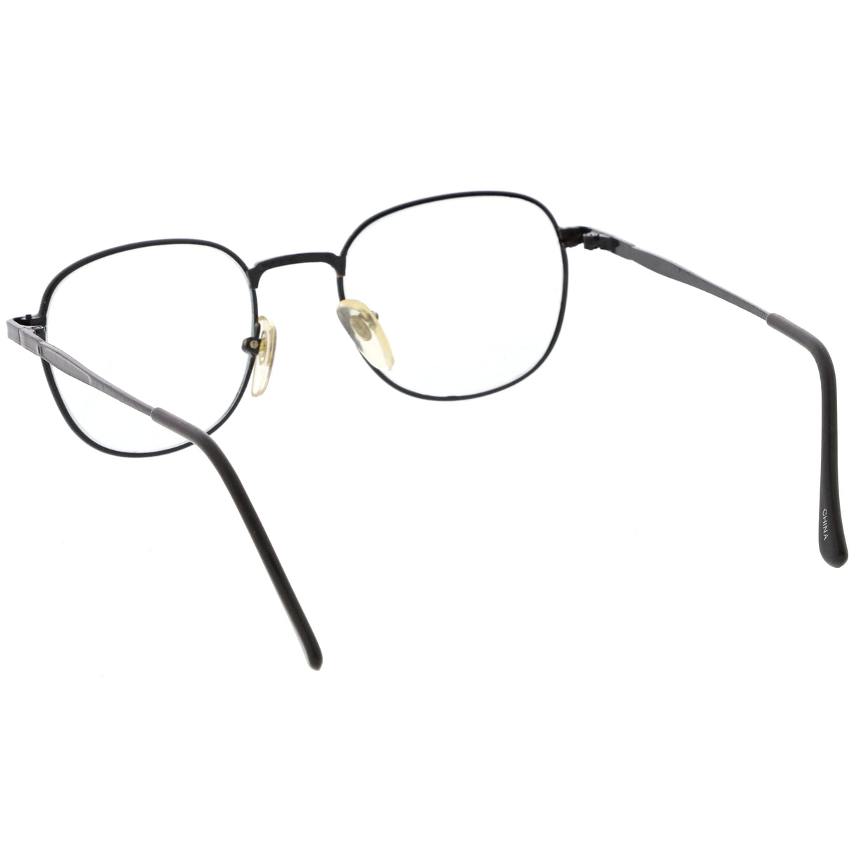 True Vintage Dapper Square Clear Lens Glasses C718 from zeroUV