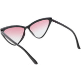 Women's Oversize High Tipped Color Tone Cat Eye Sunglasses C739 from zeroUV