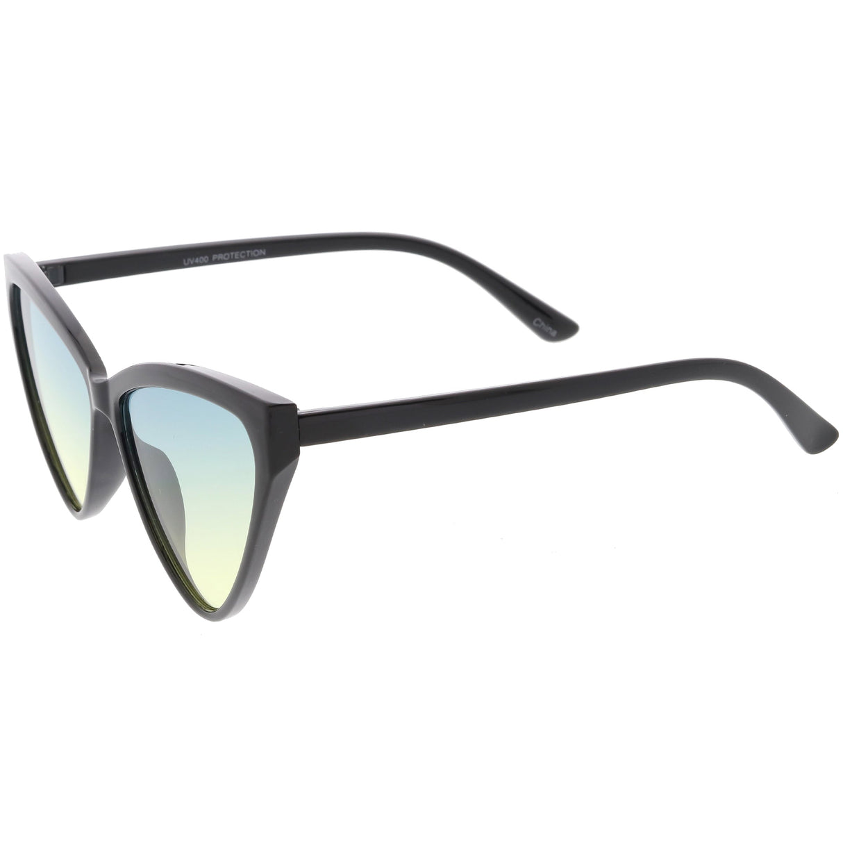 Women's Oversize High Tipped Color Tone Cat Eye Sunglasses C739 from zeroUV