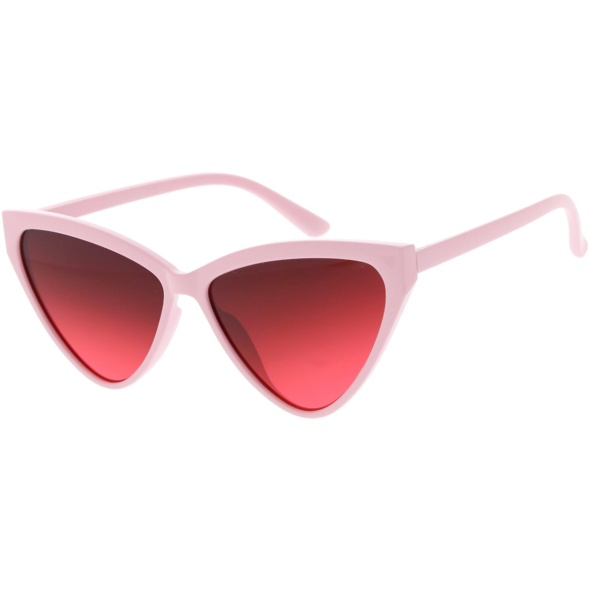 Women's Oversize High Tipped Color Tone Cat Eye Sunglasses C739 from zeroUV