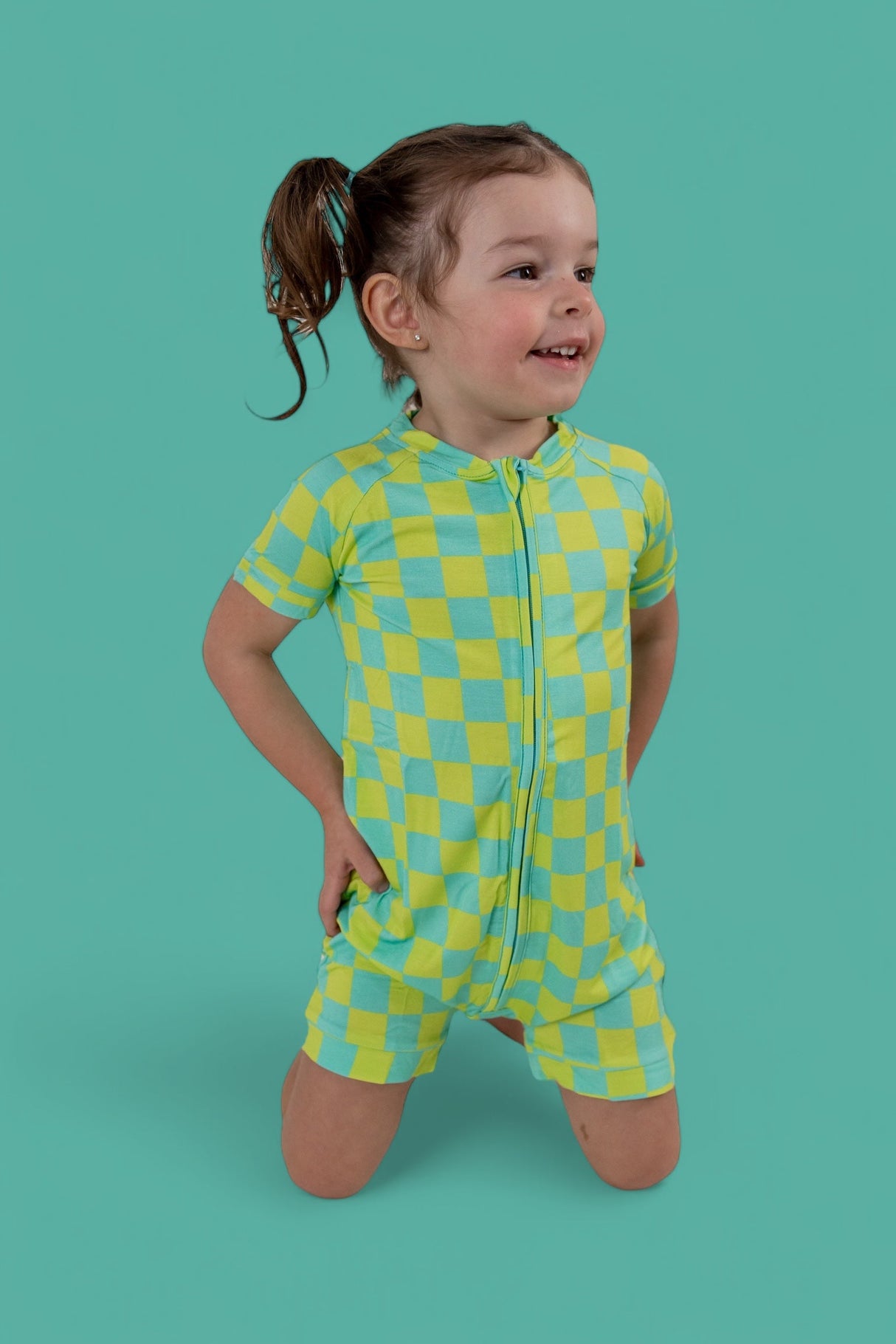 BE BOLD CHECKERS DREAM SHORTIE from DREAM BIG LITTLE CO