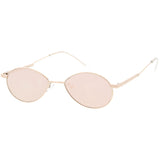 Classic Retro Unisex Metal Oval Dapper Sunglasses C741 from zeroUV