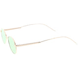 Classic Retro Unisex Metal Oval Dapper Sunglasses C741 from zeroUV
