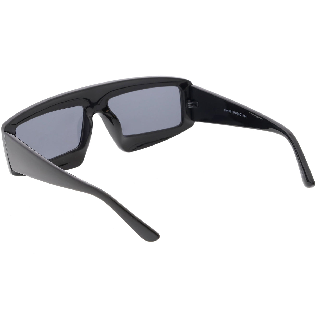 Futuristic Retro Rectangle Block Flat Lens Sunglasses C752 from zeroUV