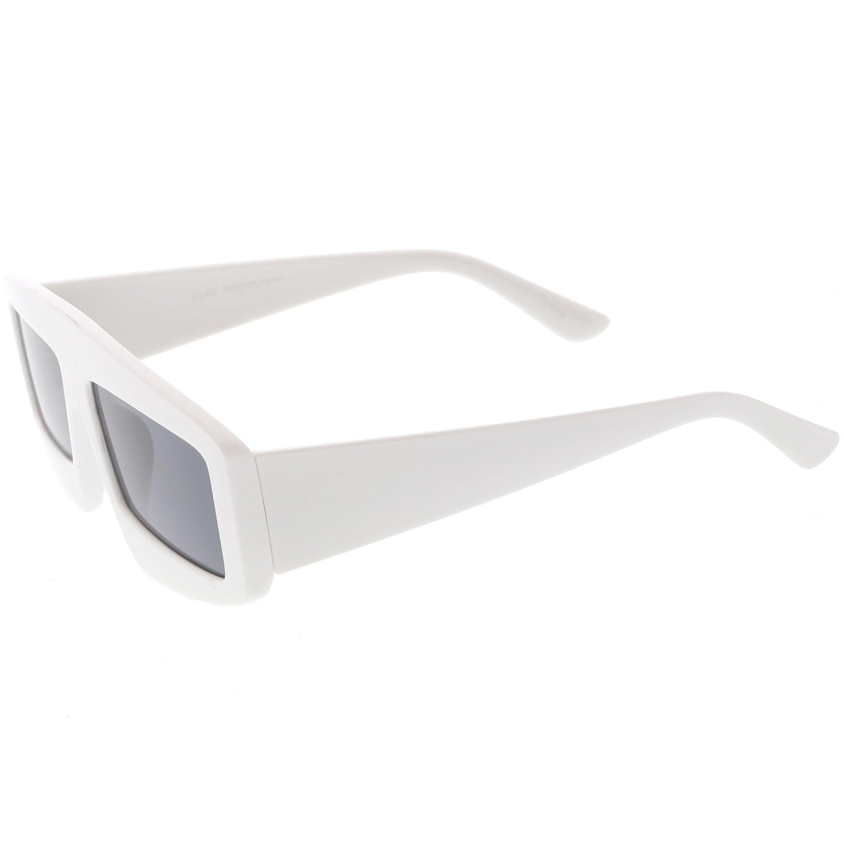 Futuristic Retro Rectangle Block Flat Lens Sunglasses C752 from zeroUV
