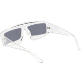 Futuristic Retro Rectangle Block Flat Lens Sunglasses C752 from zeroUV