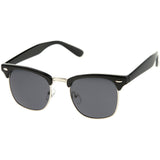 Classic Square Neutral Colored Lenses Horn Rimmed Sunglasses C771 from zeroUV