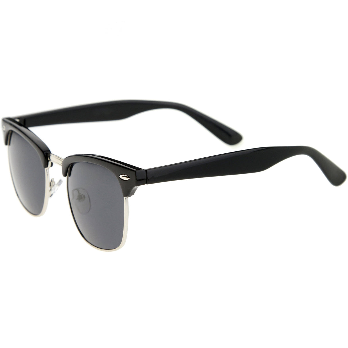 Classic Square Neutral Colored Lenses Horn Rimmed Sunglasses C771 from zeroUV