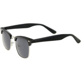 Classic Square Neutral Colored Lenses Horn Rimmed Sunglasses C771 from zeroUV