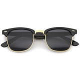 Classic Square Neutral Colored Lenses Horn Rimmed Sunglasses C771 from zeroUV
