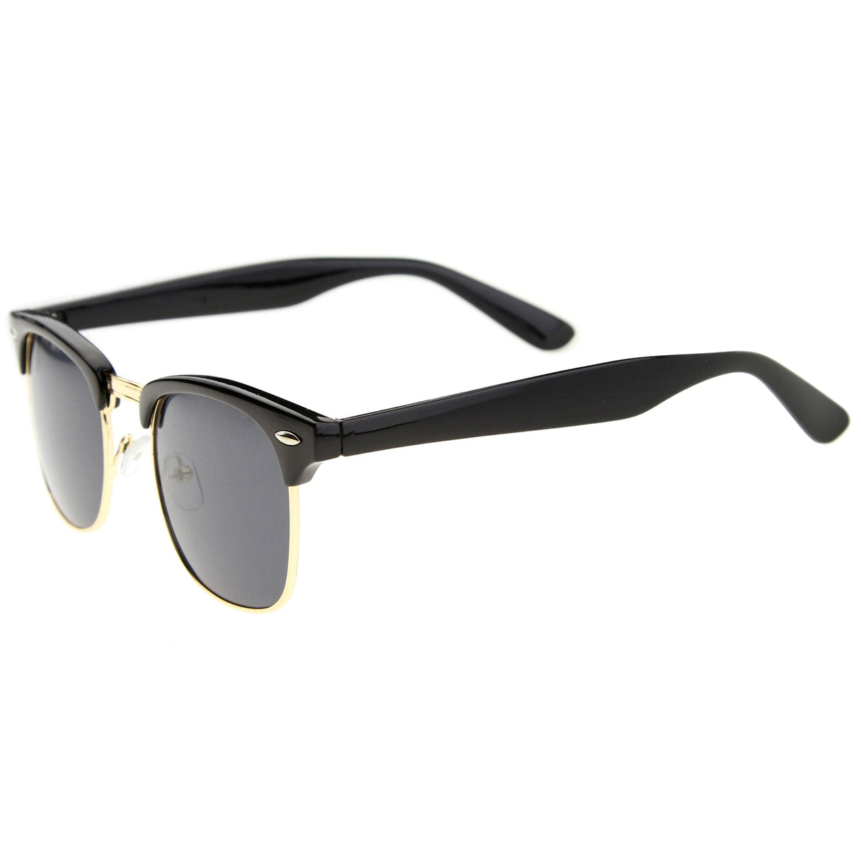 Classic Square Neutral Colored Lenses Horn Rimmed Sunglasses C771 from zeroUV