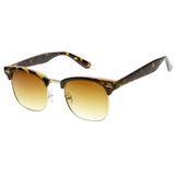 Classic Square Neutral Colored Lenses Horn Rimmed Sunglasses C771 from zeroUV