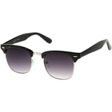 Classic Square Neutral Colored Lenses Horn Rimmed Sunglasses C771 from zeroUV