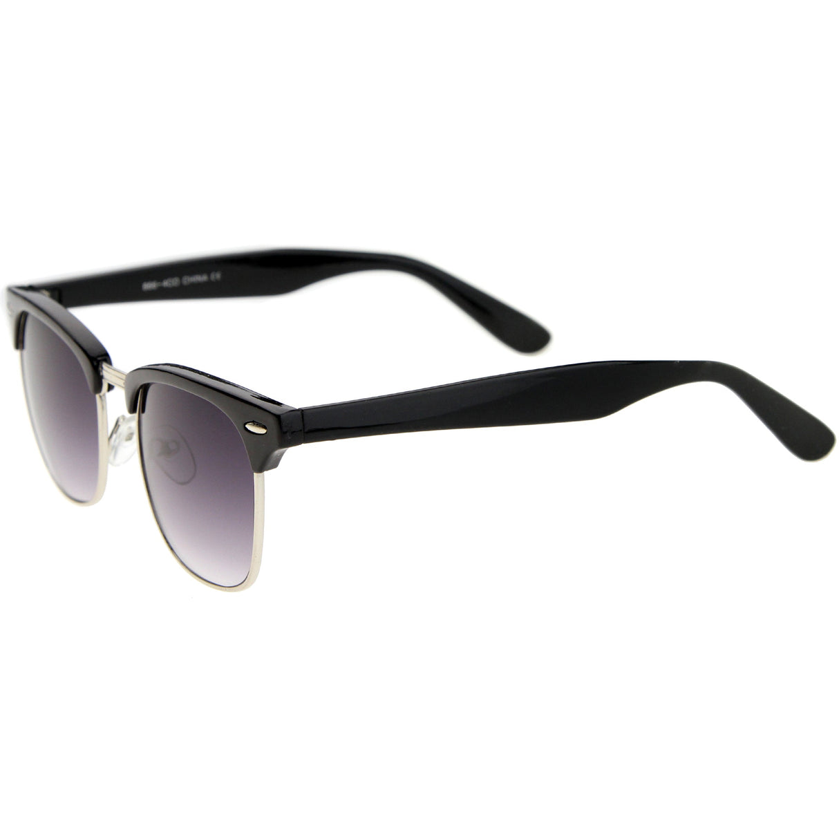 Classic Square Neutral Colored Lenses Horn Rimmed Sunglasses C771 from zeroUV