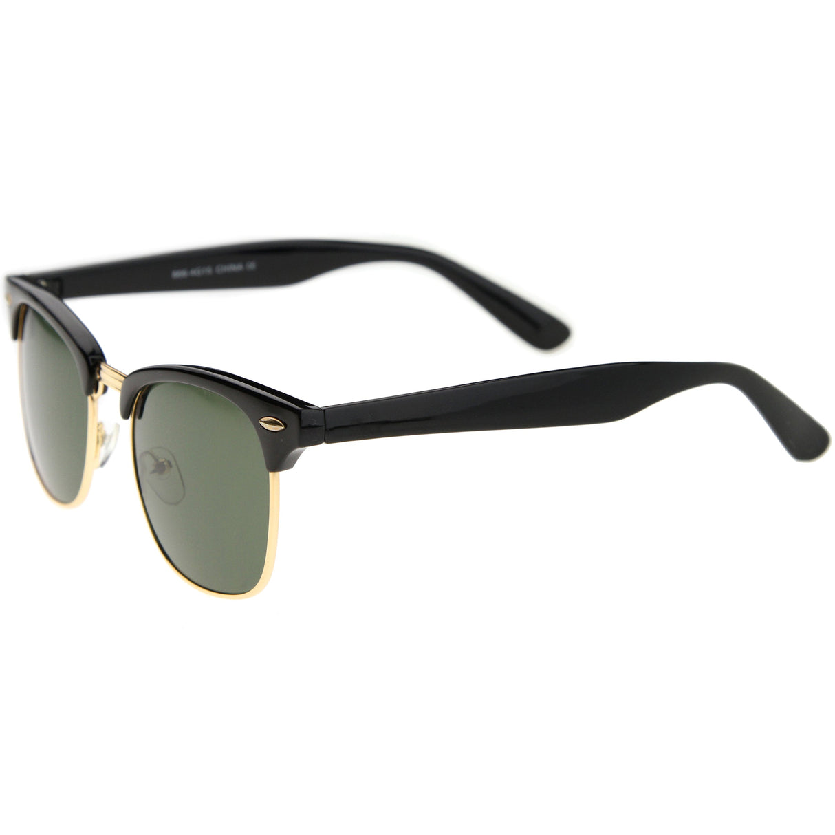 Classic Square Neutral Colored Lenses Horn Rimmed Sunglasses C771 from zeroUV