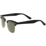 Classic Square Neutral Colored Lenses Horn Rimmed Sunglasses C771 from zeroUV