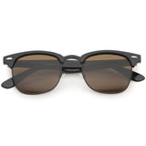 Classic Square Neutral Colored Lenses Horn Rimmed Sunglasses C771 from zeroUV