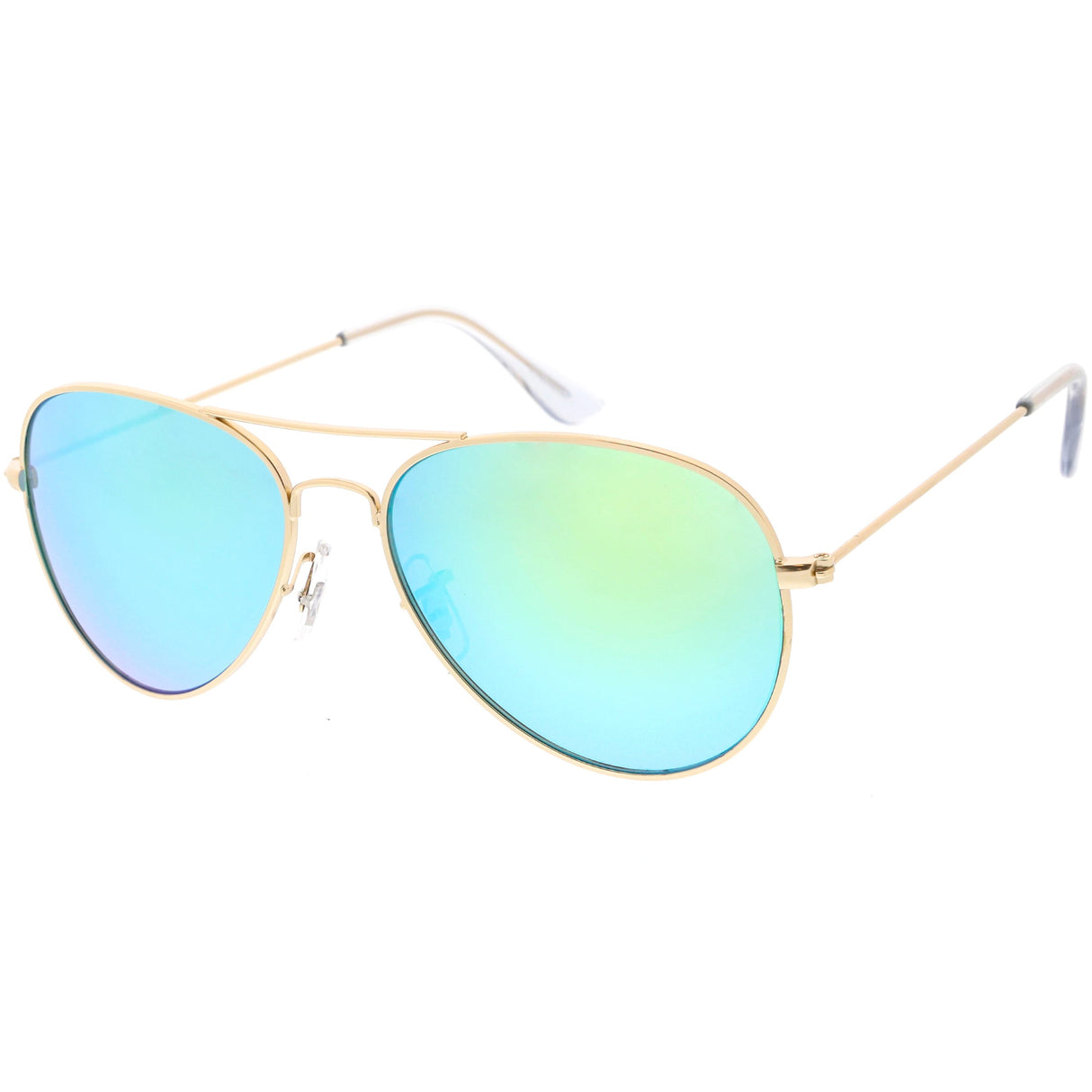 Classic Metal Colored Mirror Lens Aviator Sunglasses C775 from zeroUV