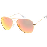 Classic Metal Colored Mirror Lens Aviator Sunglasses C775 from zeroUV