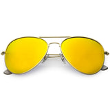 Classic Metal Colored Mirror Lens Aviator Sunglasses C775 from zeroUV