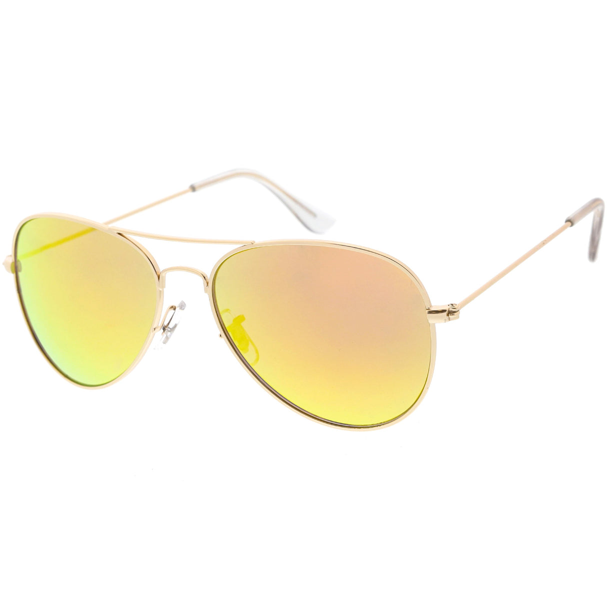 Classic Metal Colored Mirror Lens Aviator Sunglasses C775 from zeroUV