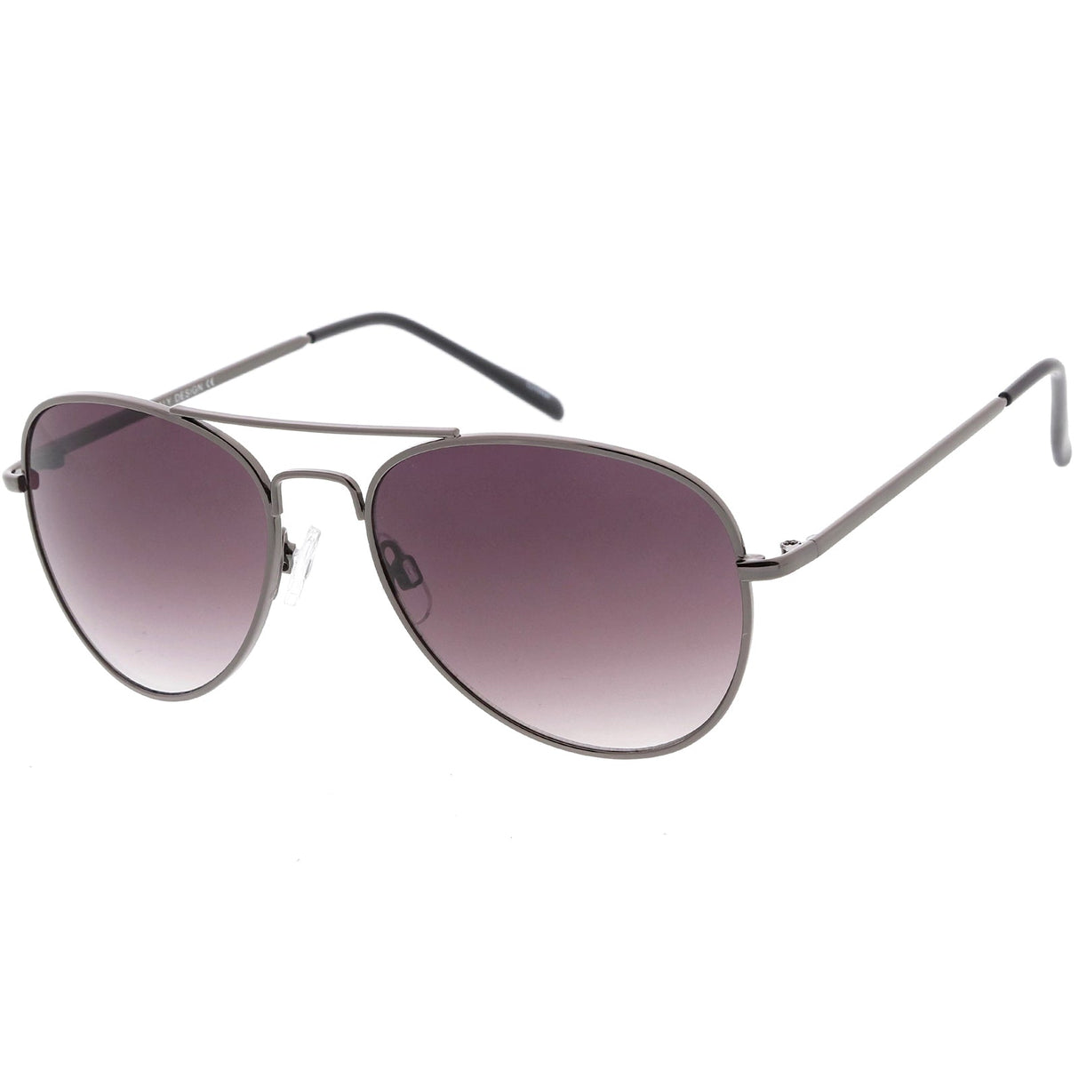 Medium Classic Retro Metal Frame Aviator Sunglasses 53mm 1372 from zeroUV