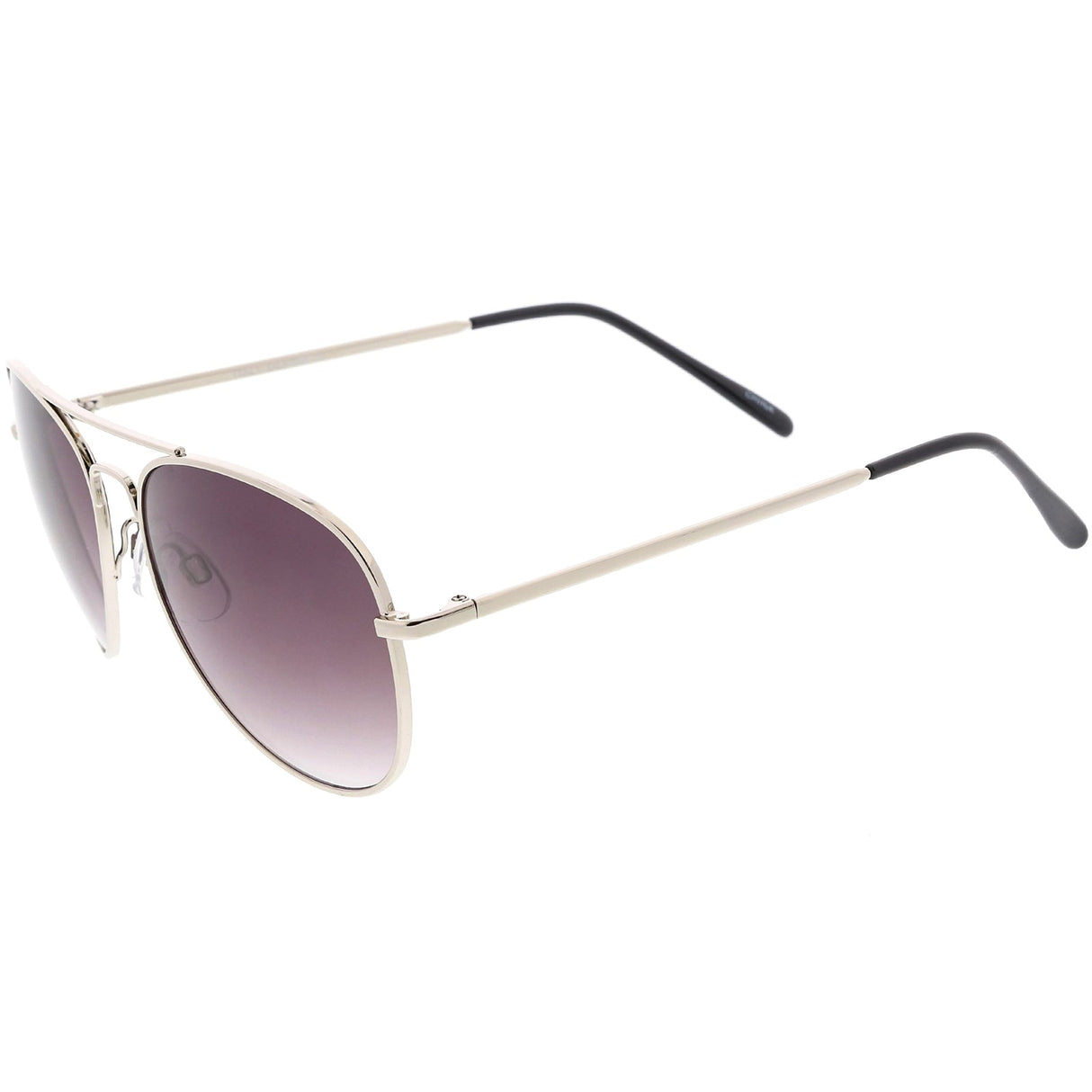 Medium Classic Retro Metal Frame Aviator Sunglasses 53mm 1372 from zeroUV