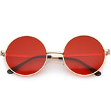 Retro Hippie Round Color Tone Metal Sunglasses 9892 from zeroUV