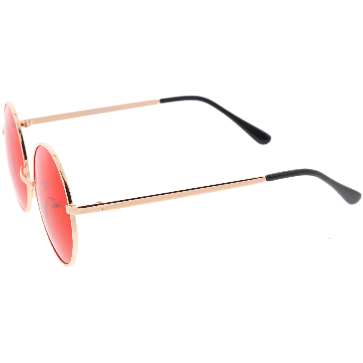 Retro Hippie Round Color Tone Metal Sunglasses 9892 from zeroUV