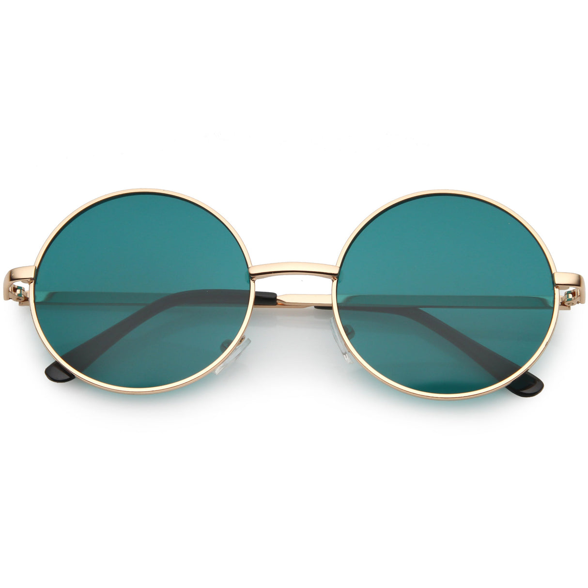 Retro Hippie Round Color Tone Metal Sunglasses 9892 from zeroUV