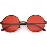 Retro Hippie Round Color Tone Metal Sunglasses 9892 from zeroUV
