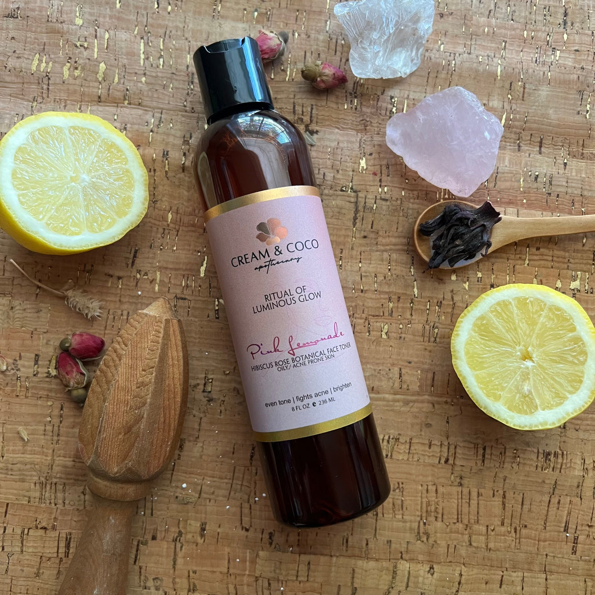 Pink Lemonade Infused Botanical Toner from Cream & Coco Skincare