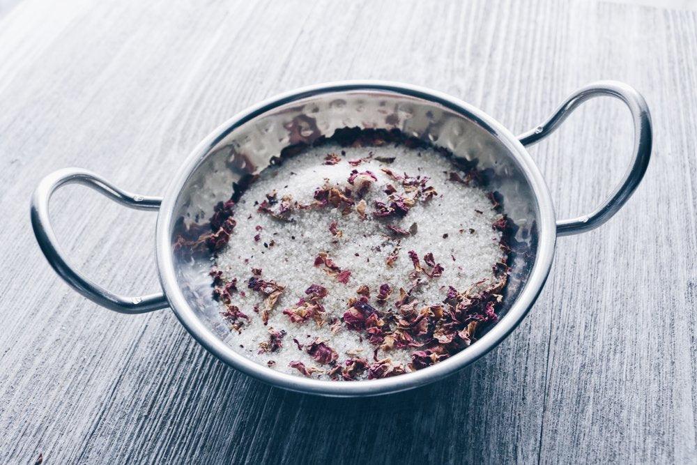 Rose Petal infused artisan culinary sugar from Beach House Teas
