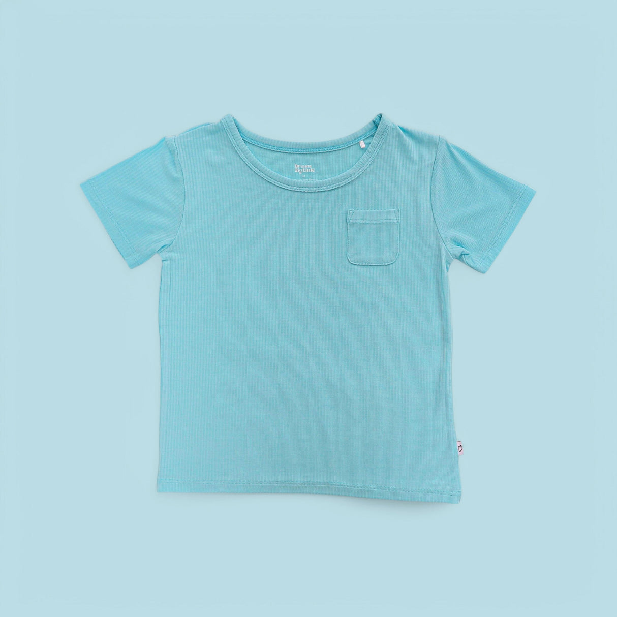 CAPRI BLUE RIB DREAM POCKET TEE from DREAM BIG LITTLE CO