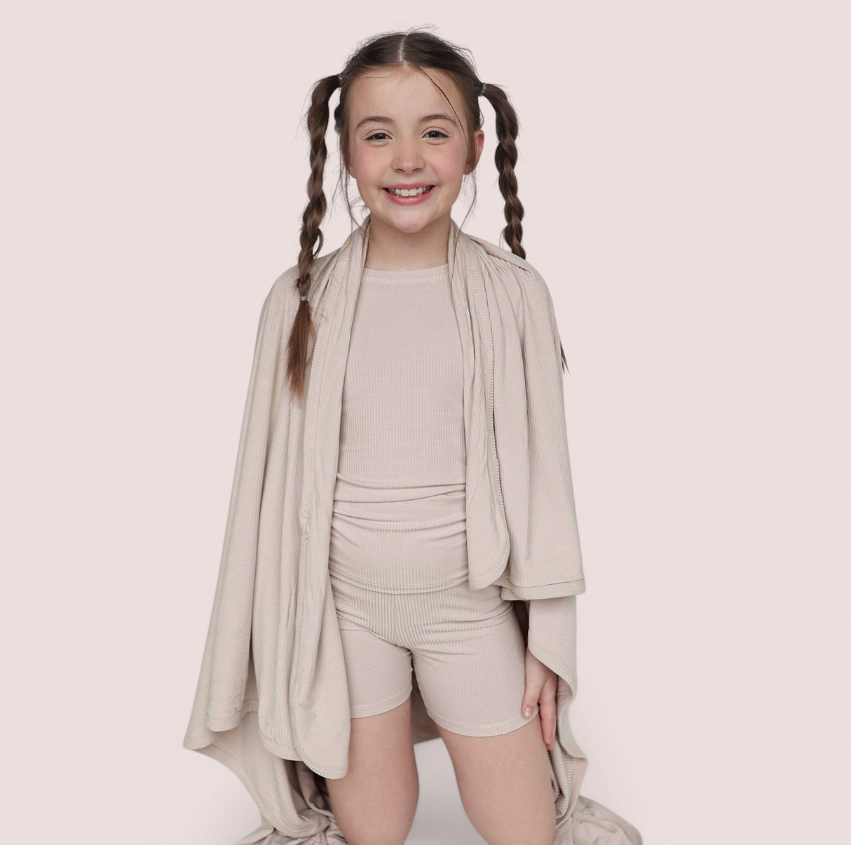 TOTALLY TAN RIB DREAM SHORT SET from DREAM BIG LITTLE CO
