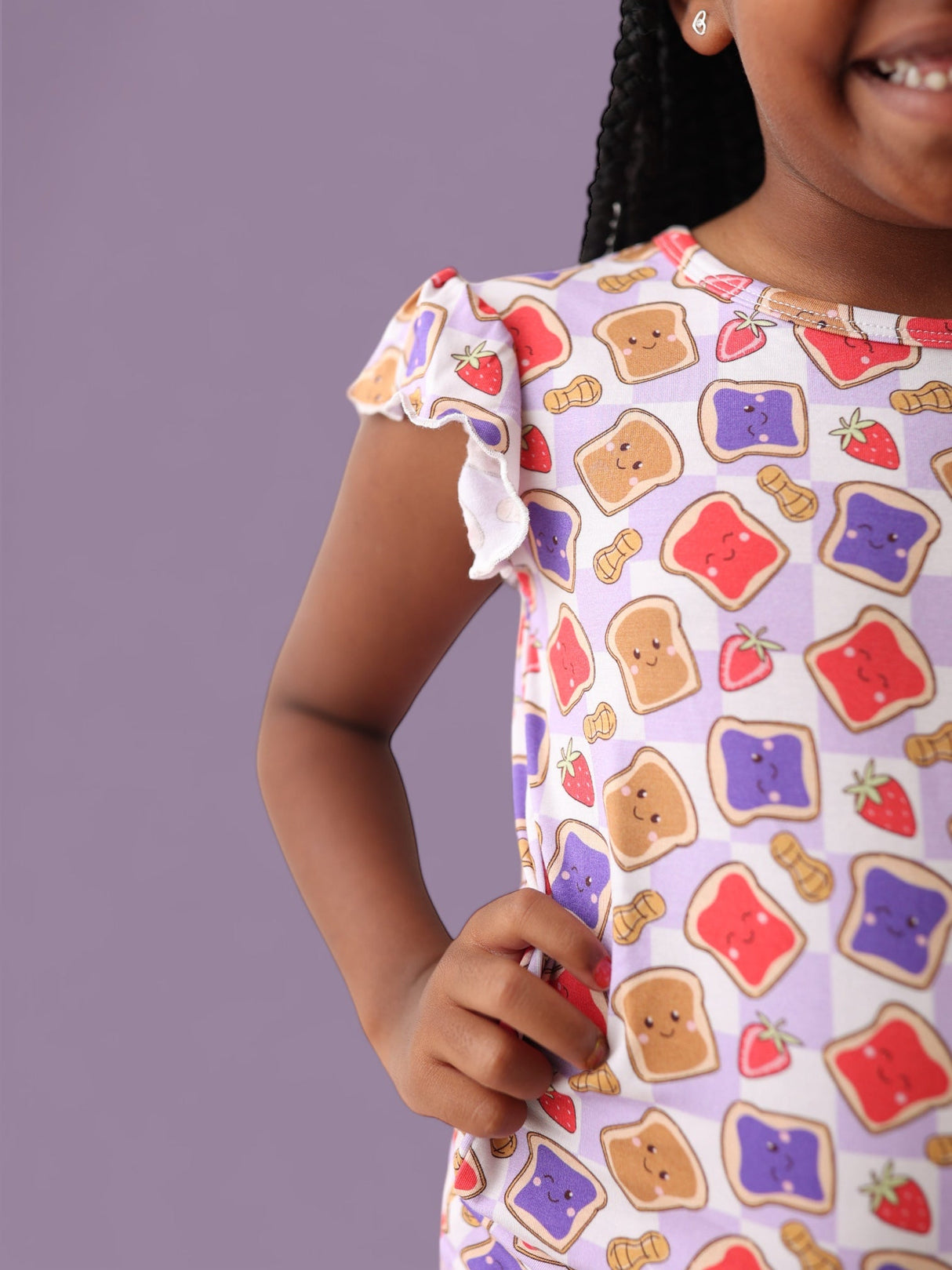 EXCLUSIVE PEANUT BUTTER JELLY TIME DREAM RUFFLE SHORT SET from DREAM BIG LITTLE CO