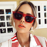 Women's Retro Oversize Wide Pointed Cat Eye Sunglasses C921 from zeroUV