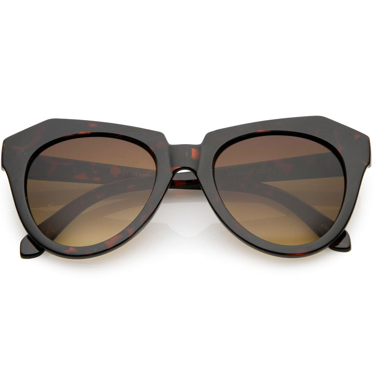 Women's Oversize Geometric Round Cat Eye Sunglasses C938 from zeroUV