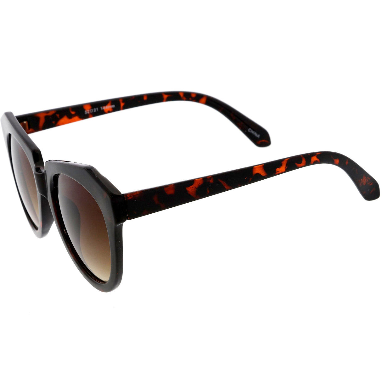 Women's Oversize Geometric Round Cat Eye Sunglasses C938 from zeroUV