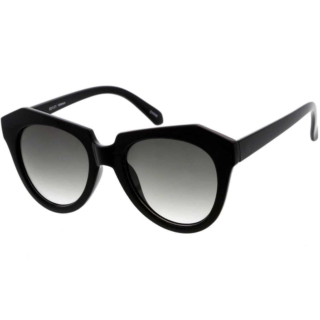 Women's Oversize Geometric Round Cat Eye Sunglasses C938 from zeroUV