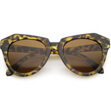 Women's Oversize Geometric Round Cat Eye Sunglasses C938 from zeroUV