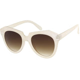 Women's Oversize Geometric Round Cat Eye Sunglasses C938 from zeroUV